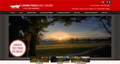 Desktop Screenshot of lonniepoolegolfcourse.com